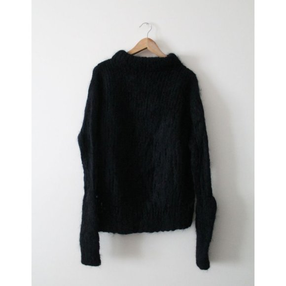 Acne Ocean Oversized Mohair Knit Midnight Blue Size M/L - Picture 5 of 8